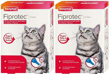 Produktbild von Beaphar Fiprotec Spot-On Lösung zum Auftropfen gegen Flöhe und Zecken für Katzen 50 mg