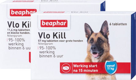 Beaphar Floh Kill+ Tabletten gegen Flöhe für Hunde ab 11 kg 6 Stück – Bild 1 von 2