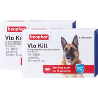 Produktbild von Beaphar Floh Kill+ Tabletten gegen Flöhe für Hunde und Katzen bis 11 kg 6 Stück