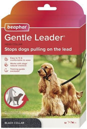 Beaphar Gentle Leader Erziehungshalsband für Hunde Größe M Schwarz – Bild 1 von 2