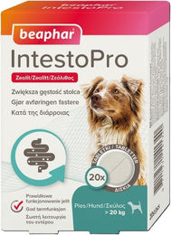 Produktbild von Beaphar IntestoPro Tabletten zur Unterstützung der Magen-Darm-Gesundheit für Hunde großer Rassen 20 Stk.