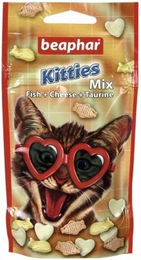 Produktbild von Beaphar Kitty's Mix Herzförmige Katzenleckerlis mit Käse, Taurin und Biotin 180 Stück