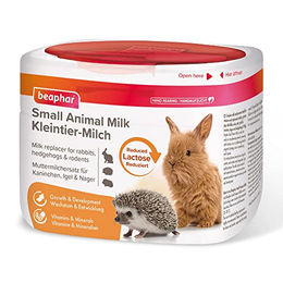 Beaphar Kleintier-Milch Laktosefrei Muttermilchersatz für Kaninchen und Igel 200 g - 3 x 200 g – Bild 1 von 10