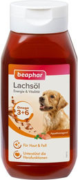 Beaphar Lachsöl Nahrungsergänzung für Hunde und Katzen mit Omega-3 zur Unterstützung von Haut und Fell 430 ml - 430 ml – Bild 1 von 7