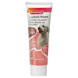 Beaphar Lachsöl Paste für Hunde mit Lachs Huhn Ente, Haut-Fell-Supplement, getreidefrei und ohne Zucker, 100 g - 100 g – Bild 1 von 5