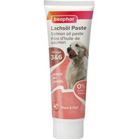Produktbild von Beaphar Lachsöl Paste für Hunde mit Lachs Huhn und Ente Haut & Fell Supplement 250g - 250 g