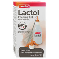 Produktbild von Beaphar Lactol Aufzucht-Set für Welpen mit Flasche, Bürste und Sauger