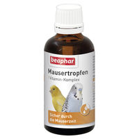 Produktbild von Beaphar Mausertropfen Vitamin-Komplex Nahrungsergänzungsmittel für Vögel 50 ml - 50 ml