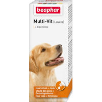 Produktbild von Beaphar Multi-vit Laveta mit Carnitin Haut-Fell-Supplement für Tiere 50 ml