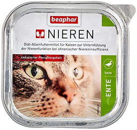 Beaphar Nierendiät Katzen Nassfutter Ente Diätfutter für Senioren 16 x 100 g - 6 x 100 g – Bild 1 von 13