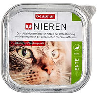 Produktbild von Beaphar Nierendiät Katzen Nassfutter Ente Diätfutter für Senioren 16 x 100 g - 6 x 100 g