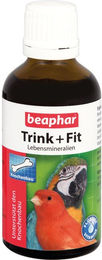 Produktbild von Beaphar Trink + Fit Lebensmineralien für Vögel als Vitamintropfen zur Unterstützung von Gelenken, Knochen sowie Haut und Fell 50 ml