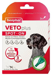 Beaphar VETOplus SPOT-ON für mittelgroße Hunde gegen Flöhe, Zecken und Milben, 3 x 2 ml - 3 x 2 ml – Bild 1 von 11