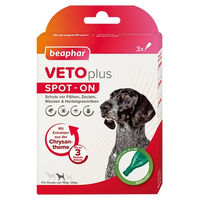 Produktbild von Beaphar VETOplus SPOT-ON für mittelgroße Hunde gegen Flöhe, Zecken und Milben, 3 x 2 ml - 3 x 2 ml