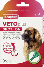 Beaphar VETOplus SPOT-ON Zeckenschutz und Flohmittel für große Hunde ab 4 kg - 3 x 4 ml – Bild 1 von 13