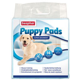 Beaphar Welpenunterlagen für Hunde und Katzen 60 x 60 cm 14 Stück Weiß - 14 x 60 cm – Bild 1 von 3