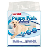 Produktbild von Beaphar Welpenunterlagen für Hunde und Katzen 60 x 60 cm 14 Stück Weiß - 14 x 60 cm