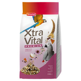 Beaphar XtraVital Premium Hauptfutter für Papageien, Kakadus und Großsittiche, 3 kg - 3 kg – Bild 1 von 5