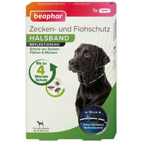 Produktbild von Beaphar Zecken- und Flohschutz Halsband für Hunde reflektierend 65cm