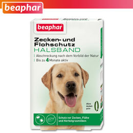 Beaphar Zecken- und Flohschutz Halsband für Hunde, wasserabweisend, Grün, 65 cm - 1 Stk. – Bild 1 von 13