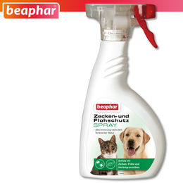 Beaphar Zecken- und Flohschutz Spray für Hunde und Katzen 500 ml - 3 x 400 ml – Bild 1 von 6