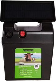 Produktbild von Beaumont Classic P180 Batterieposten mit Solarpanel aus Kunststoff in Schwarz