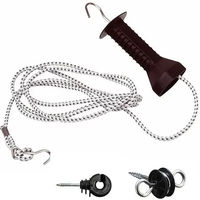 Produktbild von Beaumont Griffset mit dehnbarem Gummiseil und 2 Isolatoren in Schwarz