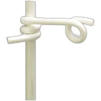 Produktbild von Beaumont Halter für Pigtail-Band für Pfahl in Weiß