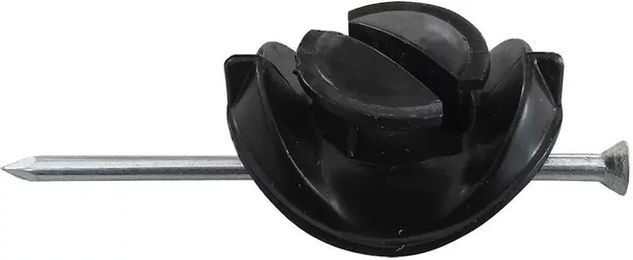 Produktbild von Beaumont Isolator mit Nagel große Ausführung Schwarz 25 Stück