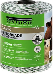 Produktbild von Beaumont Leiter Strick Weiß Grün aus Edelstahl - 400 m