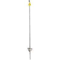 Produktbild von Beaumont Ovaler Metallpfahl Silber 25 Stück Hühnerstall-Zubehör