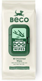 Produktbild von Beco Feuchttücher für Hunde aus Bambus unparfümiert