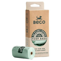 Produktbild von Beco Hundekotbeutel kompostierbar grün 60 Stück