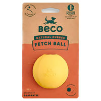 Produktbild von Beco Hundespielzeug Fetch Ball aus Naturkautschuk Gelb