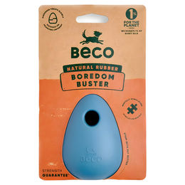 Produktbild von Beco Hundespielzeug Natural Rubber Boredom Buster Intelligenzspielzeug aus Naturkautschuk blau