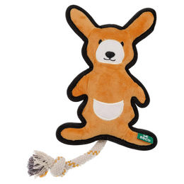 Produktbild von Beco Hundespielzeug Rough & Tough Känguru Plüschspielzeug aus Stoff in Orange