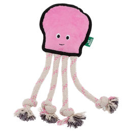 Produktbild von Beco Hundespielzeug Rough & Tough Octopus Plüschspielzeug Rosa - 1 Stk.
