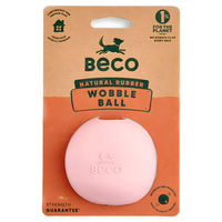 Produktbild von Beco Hundespielzeug Wobble Ball aus Naturkautschuk Rosa