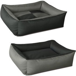 BedDog 2in1 Hundebett MAX Quattro aus Cordura grau-anthrazit Größe M – Bild 1 von 4