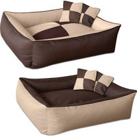 Produktbild von BedDog 2in1 Hundebett und Hundekissen mit Rand in Braun