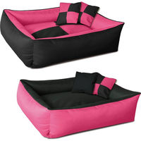 Produktbild von BedDog 2in1 Hundebett und Hundekissen mit Rand in Rosa