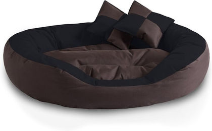 BedDog 4in1 Hundebett SABA großes Hundekörbchen abwischbar Braun – Bild 1 von 1