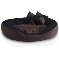 Produktbild von BedDog 4in1 Hundebett SABA großes Hundekörbchen abwischbar Braun