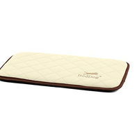 Produktbild von BedDog Gesteppte Hundematte Nelly Hundekissen aus Kunstleder Größe S 50x30cm Beige - 1 Stk.