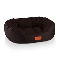 Produktbild von BedDog Hundebett für mittelgroße Hunde in Größe L aus Stoff in Braun mit Gelenksupport