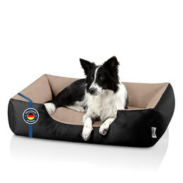 BedDog Hundebett Größe L aus Velours für mittelgroße Hunde mit abziehbarem Bezug - 1 Stk. – Bild 1 von 10