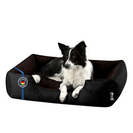 BedDog Hundebett Größe L aus Velours für mittelgroße Hunde mit abziehbarem Bezug - 1 Stk. – Bild 1 von 10