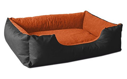 BedDog Hundebett Größe L aus Velours für mittelgroße Hunde mit abziehbarem und waschbarem Bezug - 1 Stk. – Bild 1 von 9