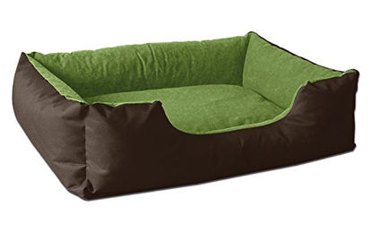 BedDog Hundebett Größe L aus Velours für mittelgroße Hunde mit Gelenksupport - 1 Stk. – Bild 1 von 9