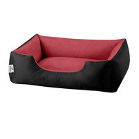 Produktbild von BedDog Hundebett Größe M aus Velours für kleine Hunde mit abziehbarem Bezug